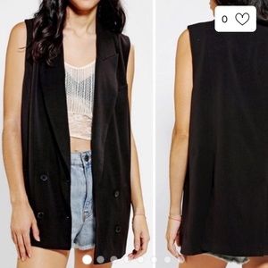Anthropologie Silence & Noise Sleeveless Blazer S
